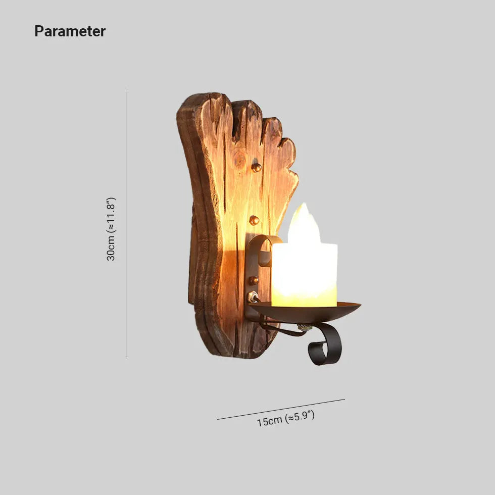 Candles For Bedroom Austin Pine Wood Led Ip20