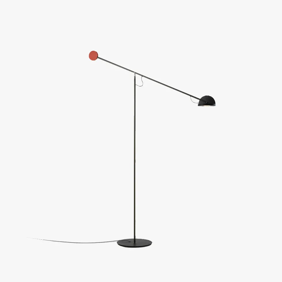 Black Floor Lamp For Study Room Linear Avi Metal