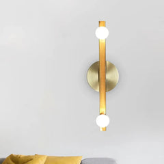 Gold Up & Down Light For Bedroom Linear Avi Metal Led Dimmable Ip20