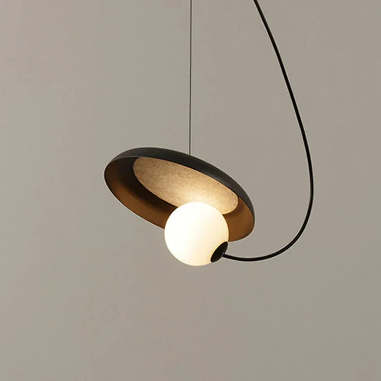 Black Bedside Pendant Light For Bedroom Avi Metal