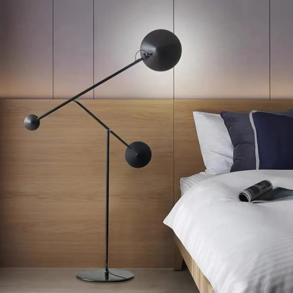 Black Floor Lamp For Bedroom Avi Metal Plug Ip20