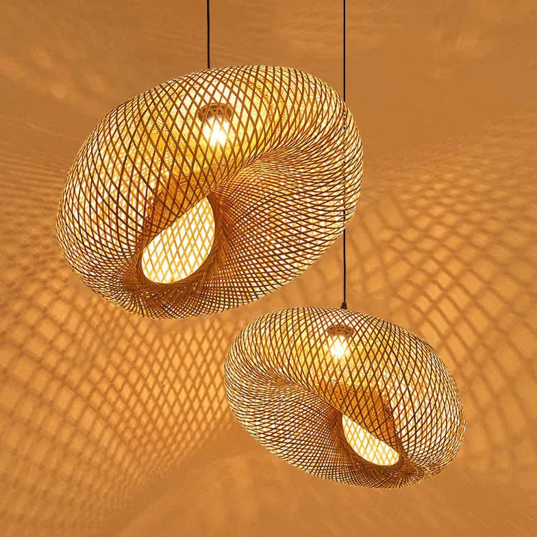 Pendant Light - Bamboo Rattan