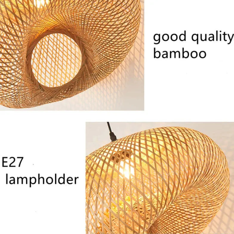 Pendant Light - Bamboo Rattan