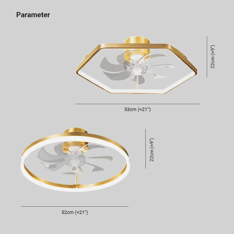 Ceiling Fan With Light For Bedroom Bella Metal & Acrylic Dimmable Ip20