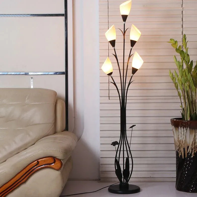 Black Floor Lamp For Bedroom Bella Metal Led Plug