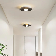 Black Low Ceiling Light For Kitchen Bella Metal Warm White