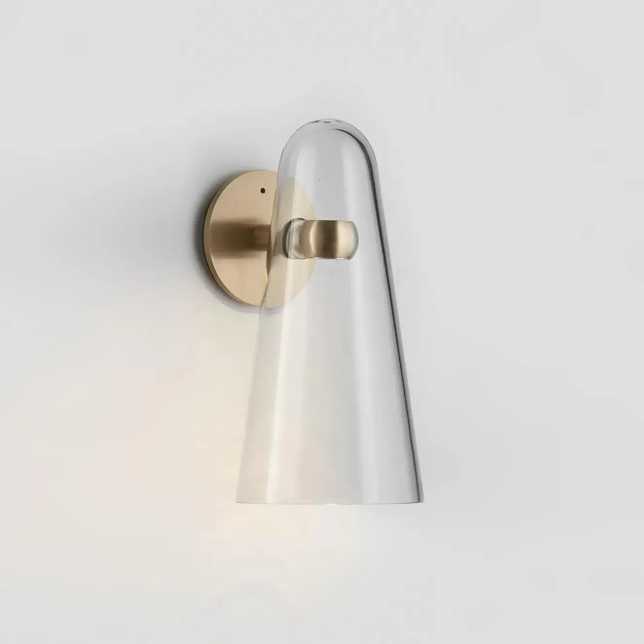 Flush Wall Light For Bedroom Blair Metal & Glass