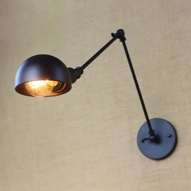 Black Reading Light For Bedroom Metal Led