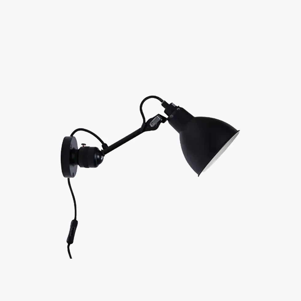 Black Reading Light For Bedroom Brady Metal Ip20 Led Plug In Electric