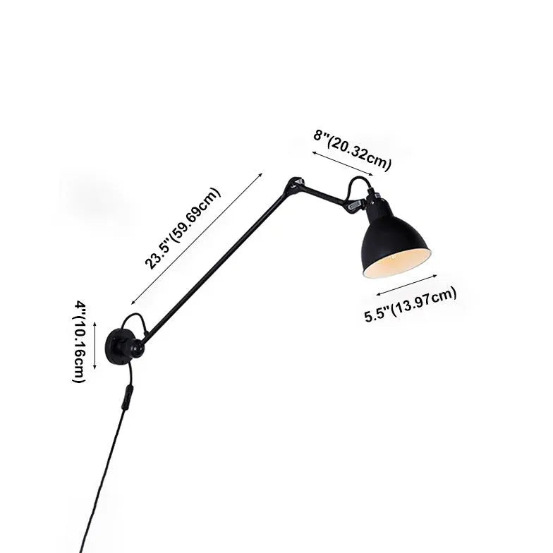 Black Reading Light For Bedroom Brady Metal Ip20 Led Plug In Electric