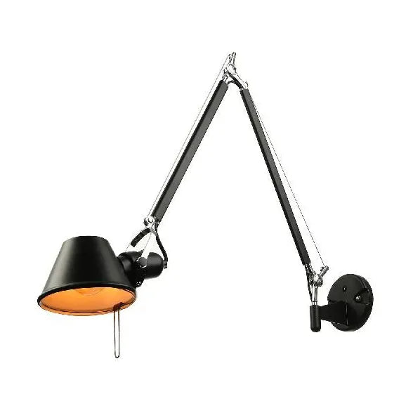 Black Modern Simple Adjustable Reading Light For Bedroom Brady Metal