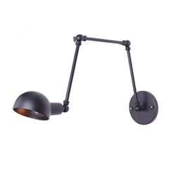 Black Single Arm Wall Light For Bedroom Brady Metal Led Ip20