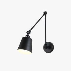 Black Single Arm Wall Light For Bedroom Brady Metal Ip20 Led