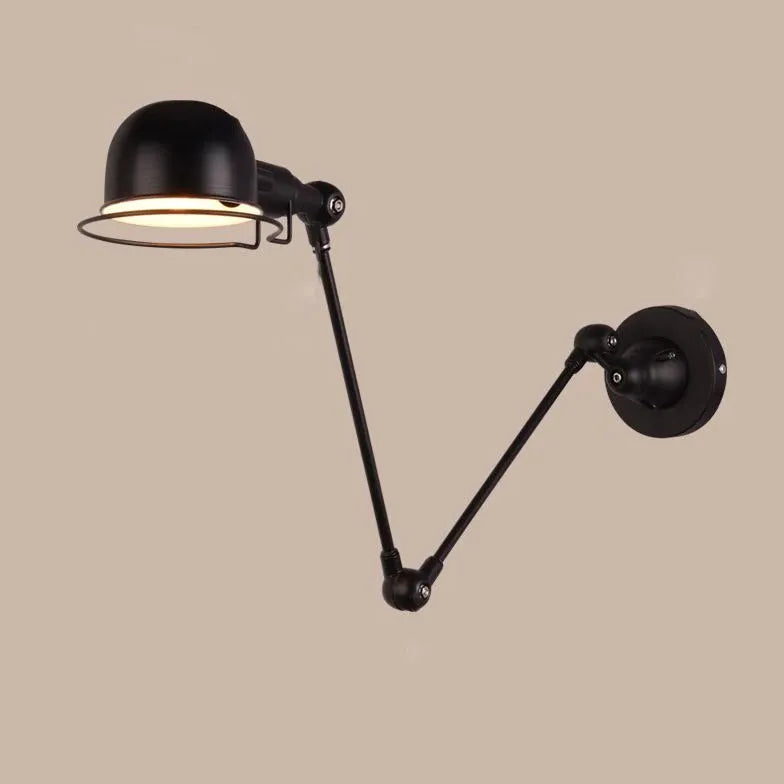 Black Single Arm Wall Light For Bedroom Brady Metal Ip20