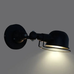 Black Single Arm Wall Light For Bedroom Brady Metal Ip20