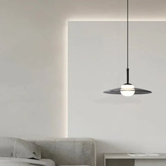 Light Single Pendant For Bedroom Cairns Metal & Glass Ip20 Led