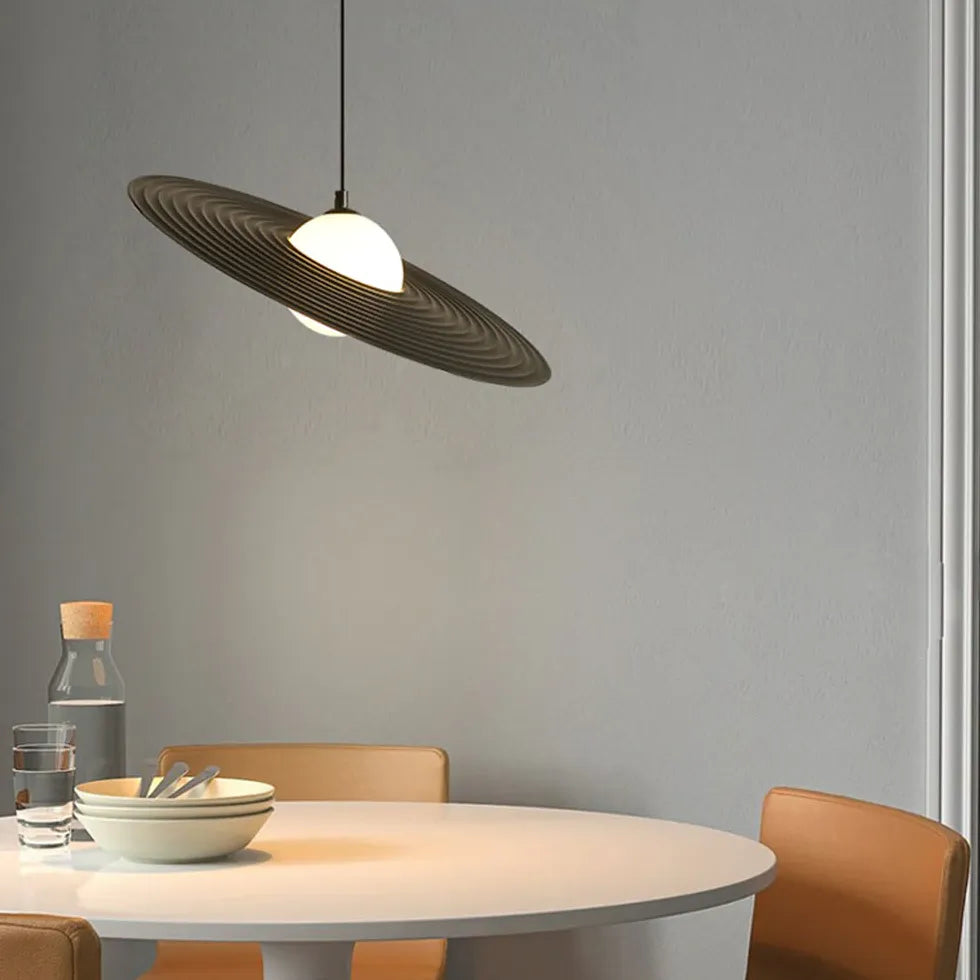 Black Statement Pendant Light For Bedroom Carins Metal Ip20