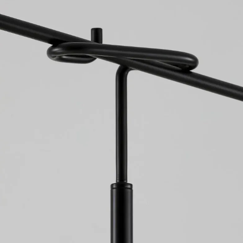 Black Floor Lamp For Living Room Carins Metal Plug Led Ip20