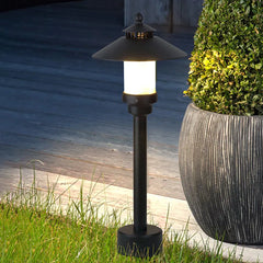 Black Post & Bollard Light Carins Metal Outdoor Ip65 Led