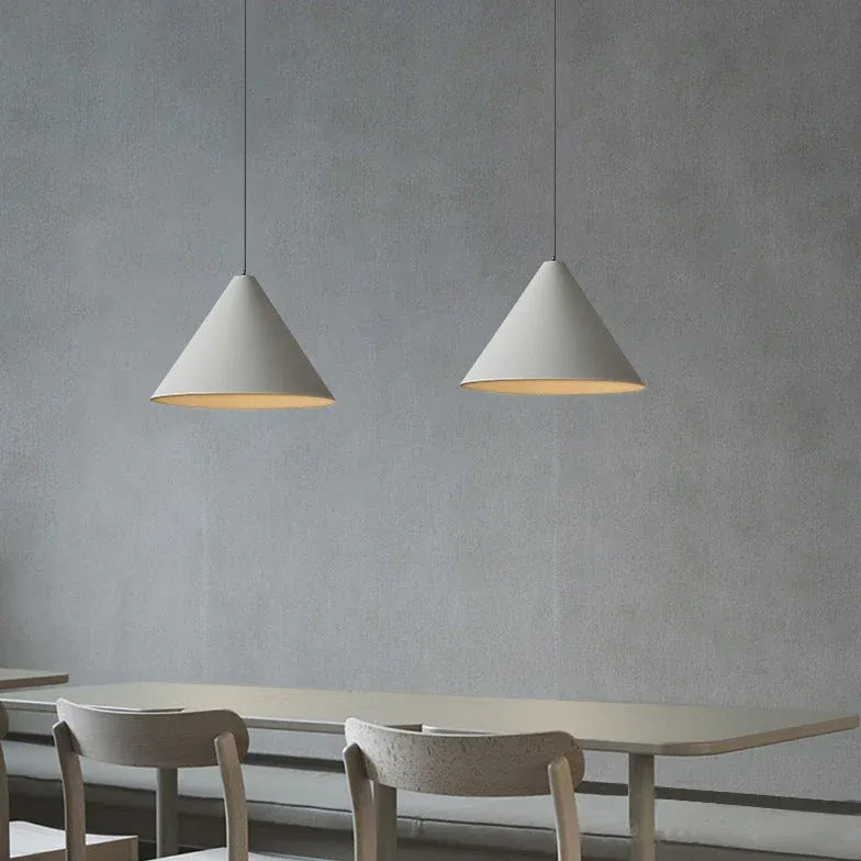 Grey Light Single Pendant For Kitchen Cone Carins Metal