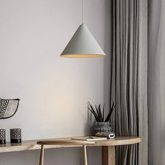 Grey Light Single Pendant For Kitchen Cone Carins Metal