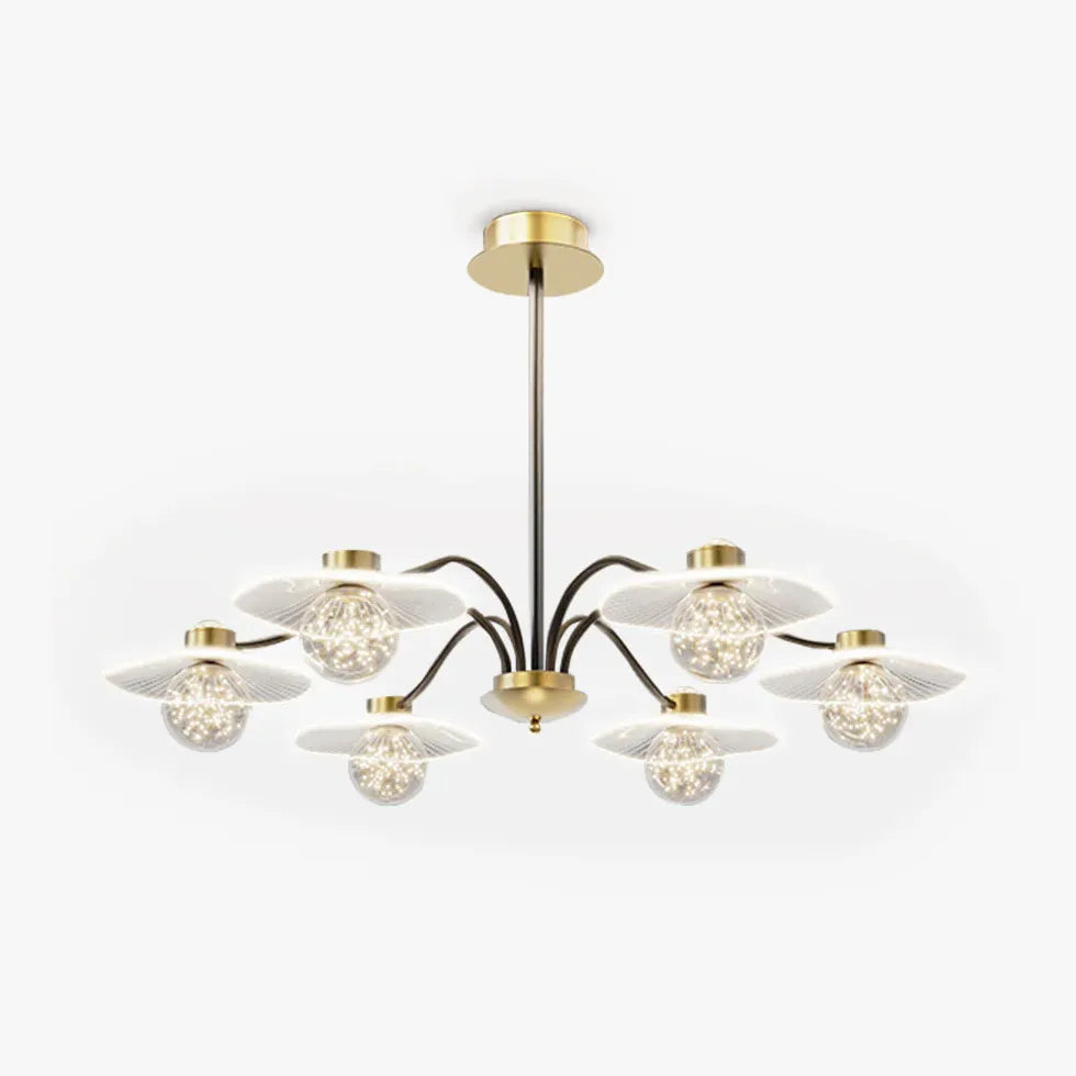 Chandelier For Bedroom Carins Metal & Acrylic Ip20