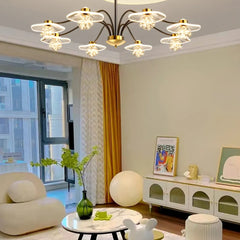 Chandelier For Bedroom Carins Metal & Acrylic Ip20