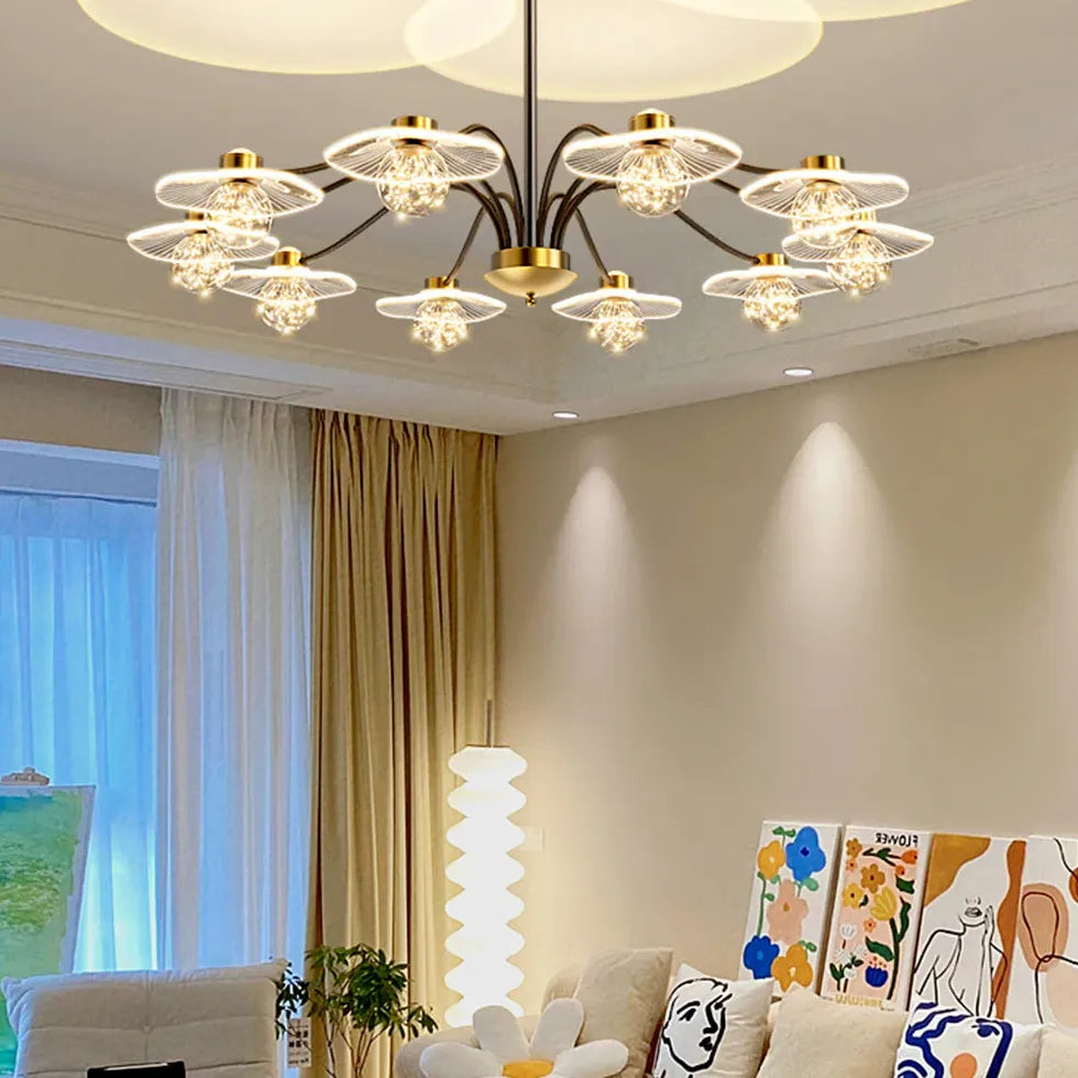 Chandelier For Bedroom Carins Metal & Acrylic Ip20