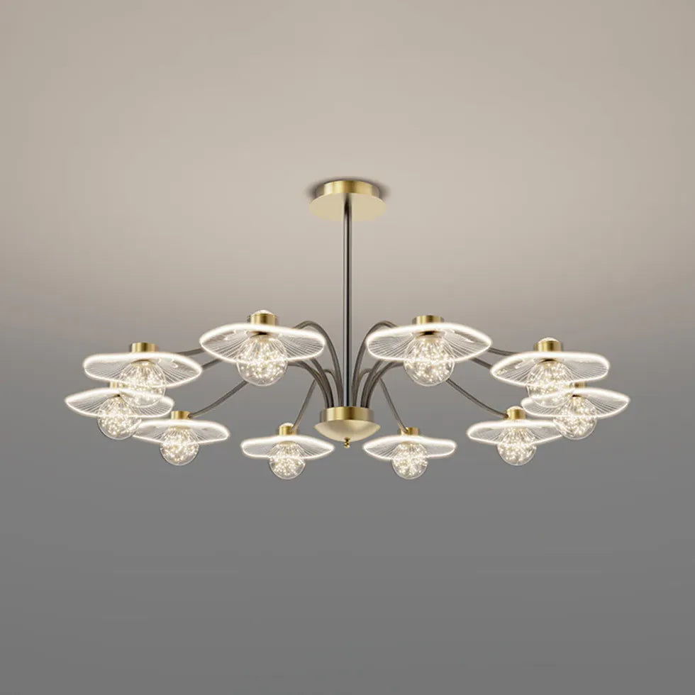 Chandelier For Bedroom Carins Metal & Acrylic Ip20