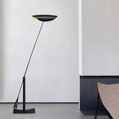 Black Floor Lamp For Living Room Linear Carins Metal & Iron Plug Ip20 Bi-pin