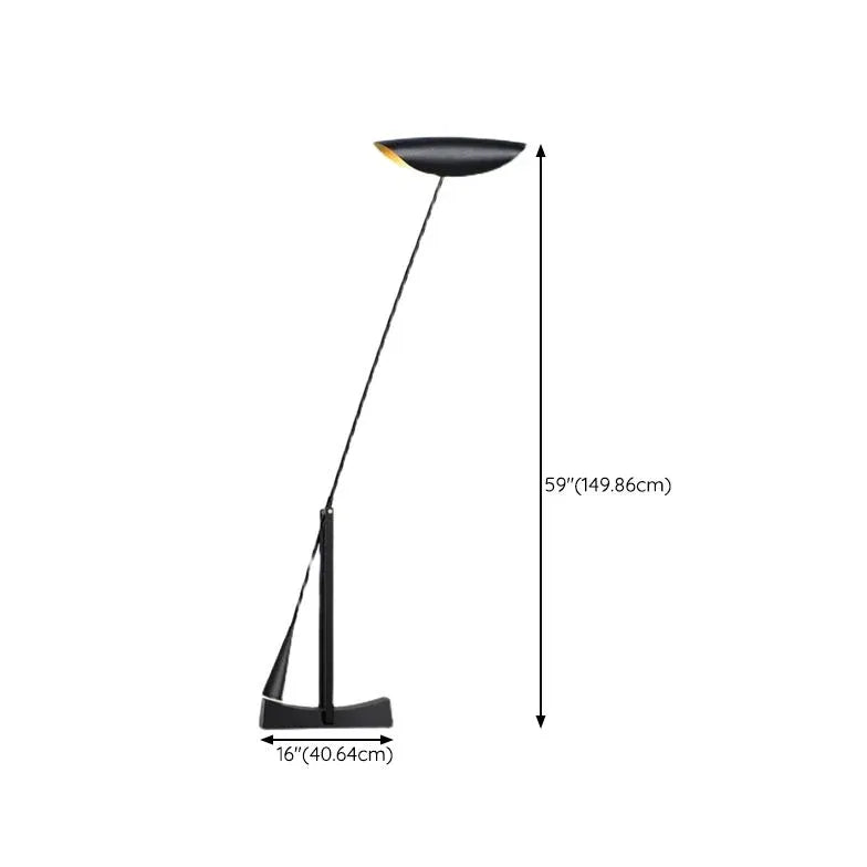 Black Floor Lamp For Living Room Linear Carins Metal & Iron Plug Ip20 Bi-pin