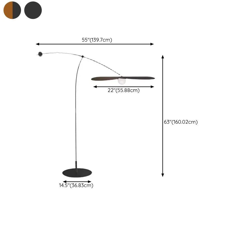 Black Floor Lamp For Living Room Linear Carins Metal Ip20