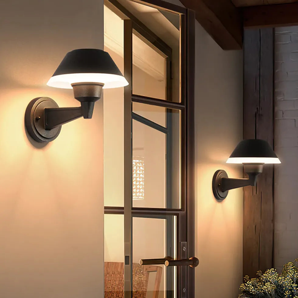 Black Outdoor Wall Light Carins Metal & Acrylic Outdoor Ip65 Led