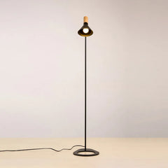 Black Floor Lamp For Study Room Carins Metal Three Colours Change Led Ip20