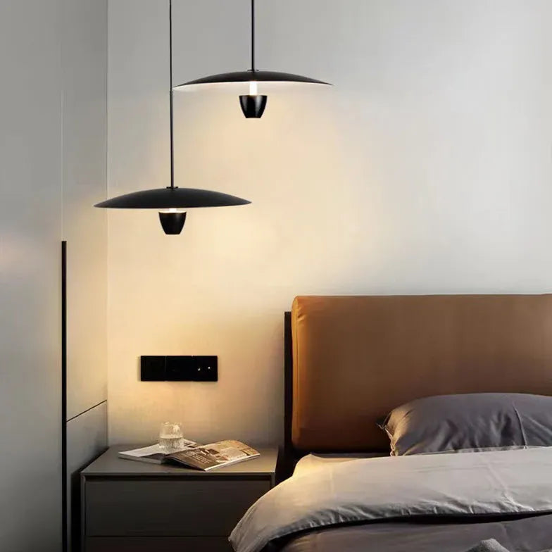 Black Light Single Pendant For Bedroom Carin Metal Led