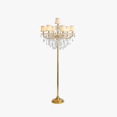 Gold Floor Lamp For Bedroom Carins Crystal Ip20 Plug Led