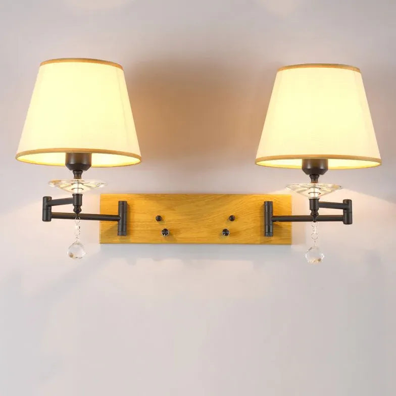 Double Arm Wall Light For Bedroom Carins Metal Led