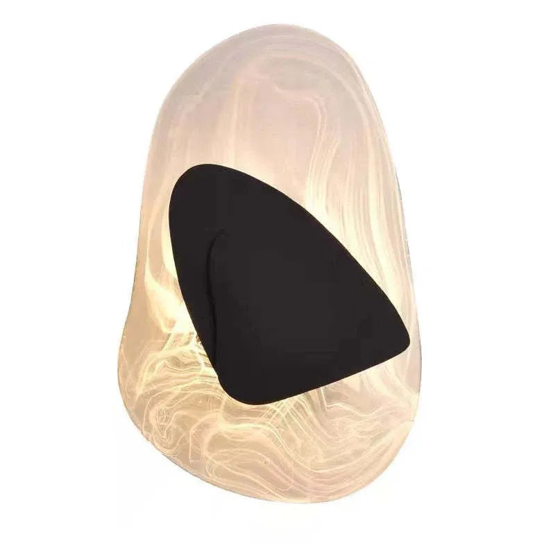 Black Flush Wall Light Modern Metal & Acrylic