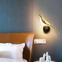 Clifford Minimalist Magpie Bird Double Arm Wall Light