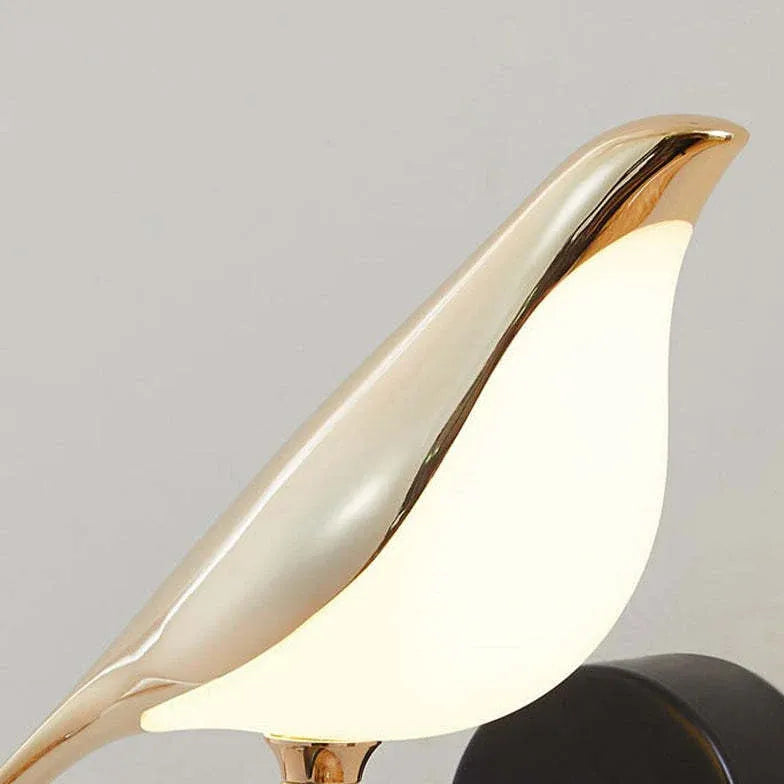 Clifford Minimalist Magpie Bird Double Arm Wall Light