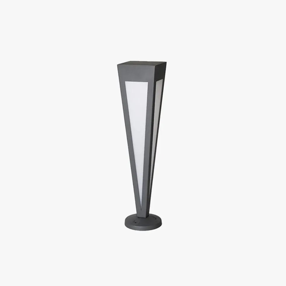 Black Solar Hybrid Linear Cole Metal & Acrylic Led Outdoor Solar