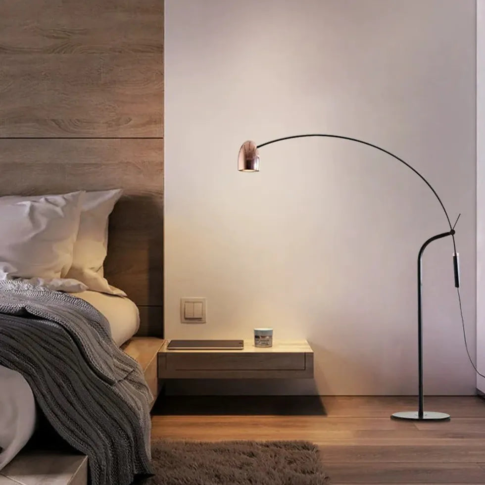 Gold Floor Lamp For Bedroom Cooley Metal Led Ip20