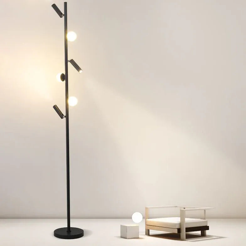 Floor Lamp For Bedroom Cooley Metal & Acrylic Ip20 Plug Led