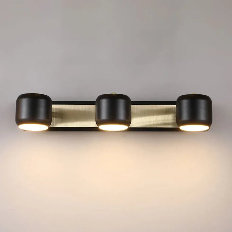 Black Chandelier For Bathroom Cooley Metal Ip44 Led Warm White