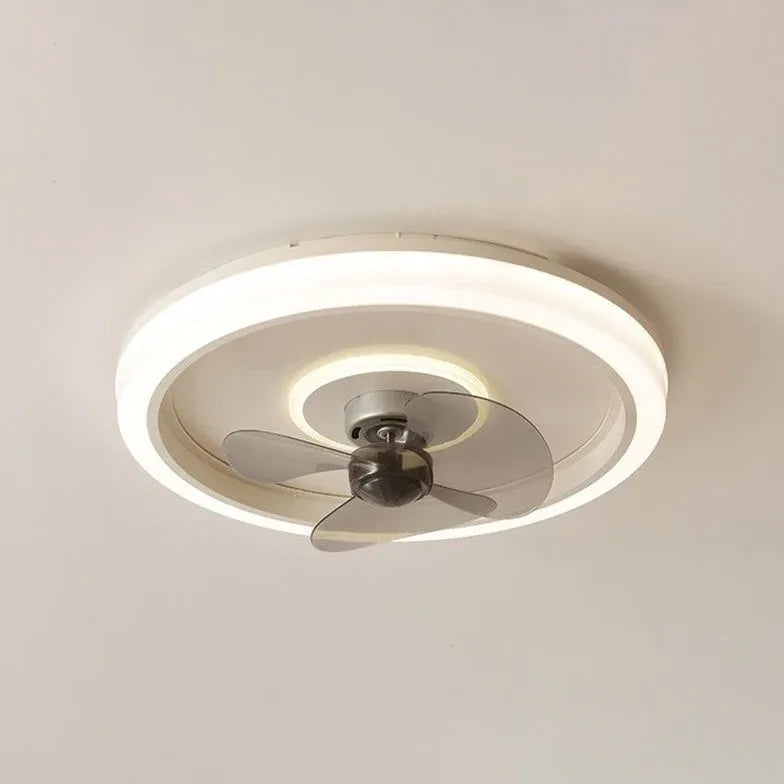 Ceiling Fan With Light For Bedroom Edge Metal Led