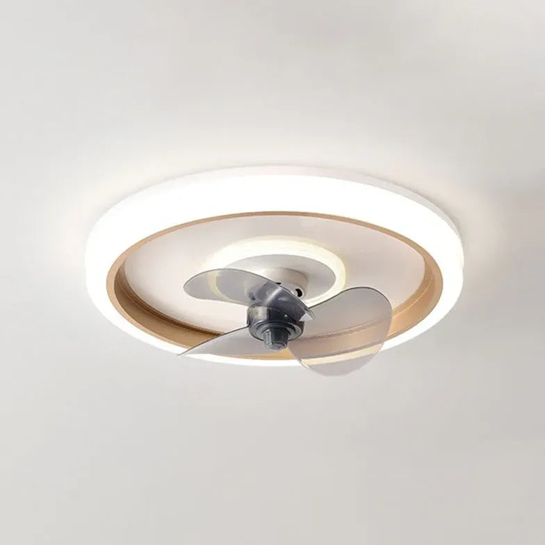 Ceiling Fan With Light For Bedroom Edge Metal Led