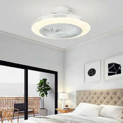 Ceiling Fan With Light For Bedroom Edge Metal Ip20 Led Dimmable