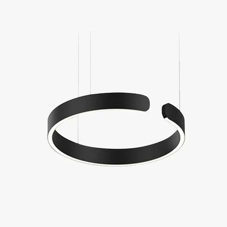 Light Single Pendant For Bedroom Circle Edge Metal Ip20 Led