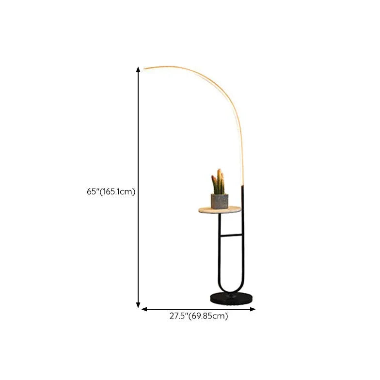 Black Floor Lamp For Bedroom Edge Stone Dimmable