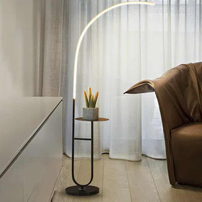 Black Floor Lamp For Bedroom Edge Stone Dimmable